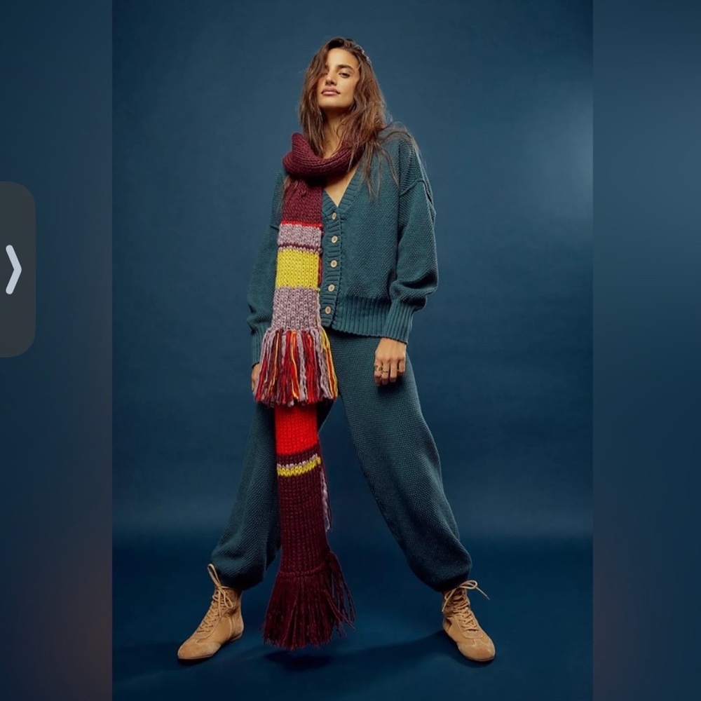NWT free people Hailee cardigan set in balsam